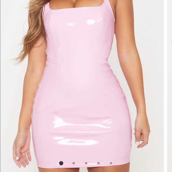 PrettyLittleThing Dresses & Skirts - Pink Latex Dress